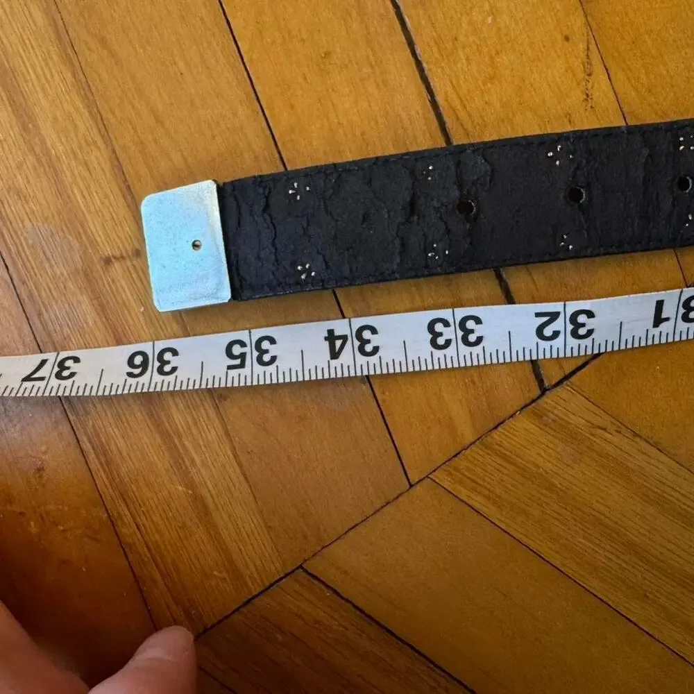 Black coin belt vintage 90s